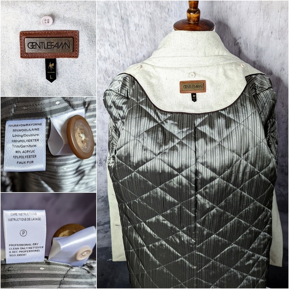 Anthropologie Gentle Fawn Storm Coat, size Large, multi color, faux fur - Picture 11 of 16